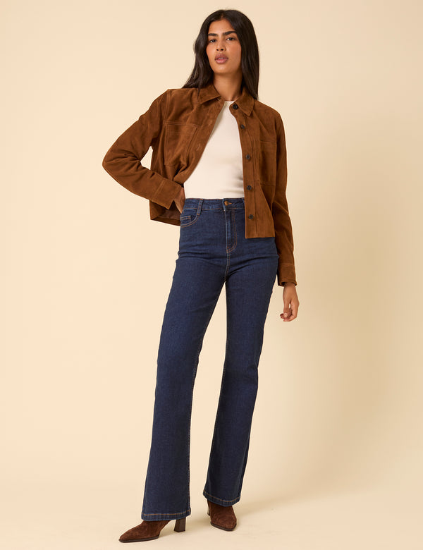 Nobody’s Child Dark Blue High Rise Mayfair Bootcut Jeans