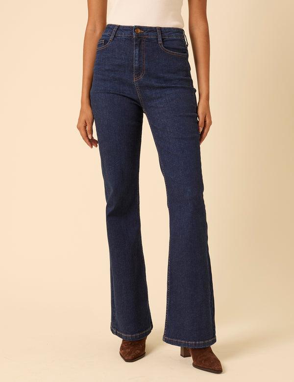 Nobody’s Child Dark Blue High Rise Mayfair Bootcut Jeans