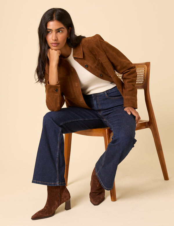 Nobody’s Child Dark Blue High Rise Mayfair Bootcut Jeans