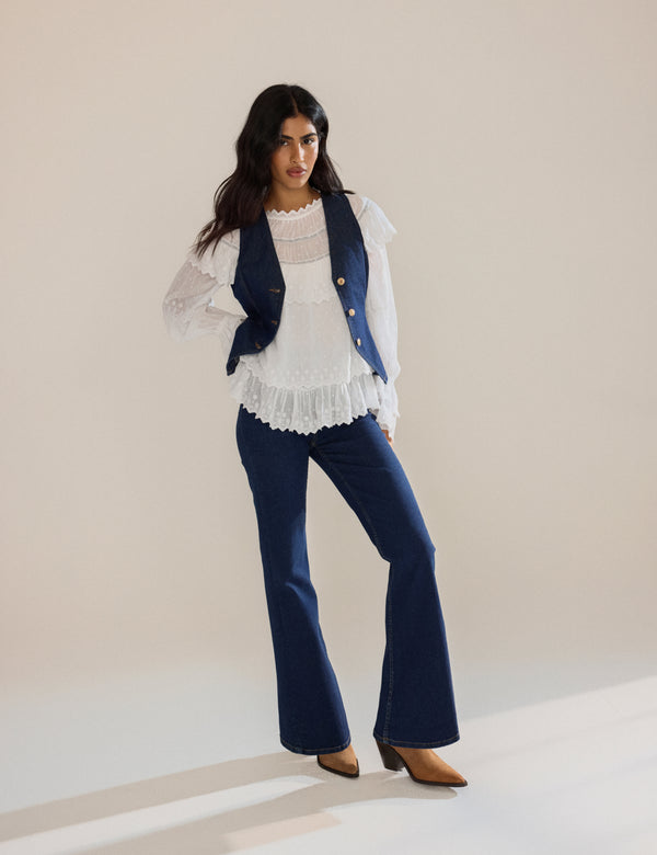 nobody’s child Dark Blue High Rise Mayfair Bootcut Jeans