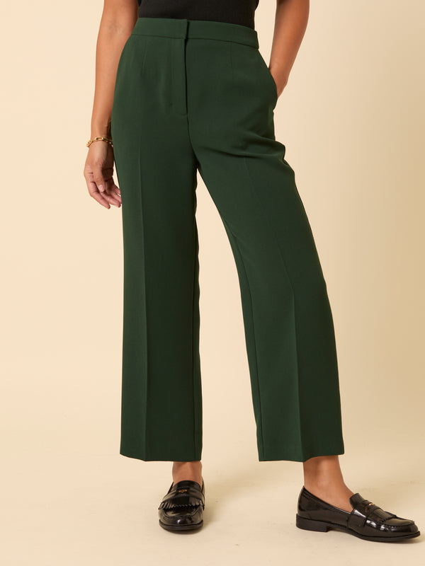 Nobody’s Child Forest Green Etta Straight Leg Trousers