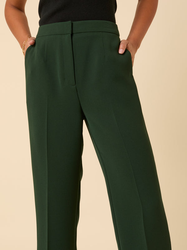 Nobody’s Child Forest Green Etta Straight Leg Trousers