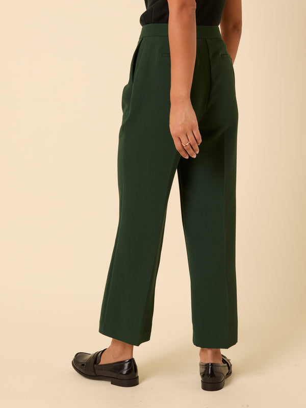Nobody’s Child Forest Green Etta Straight Leg Trousers
