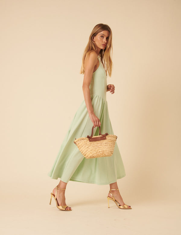 Nobody’s Child Mint Green Halter Neck Amie Midi Dress