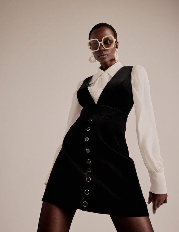 nobody’s child NC x Lisou Cream Statement Collar Blouse