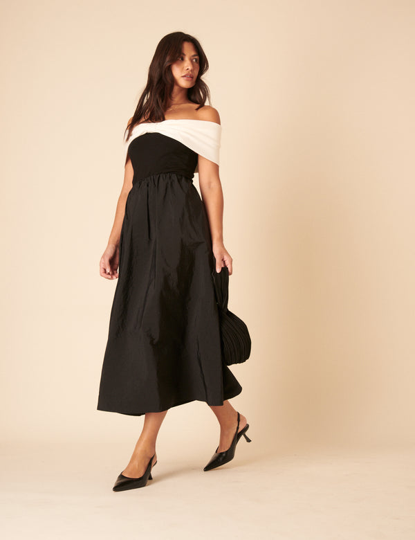 nobody’s child Black A-line Midi Skirt