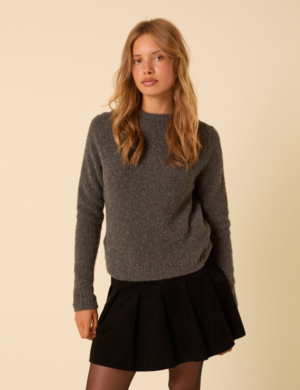 Nobody’s Child Black Box Pleated Cord Mini Skirt