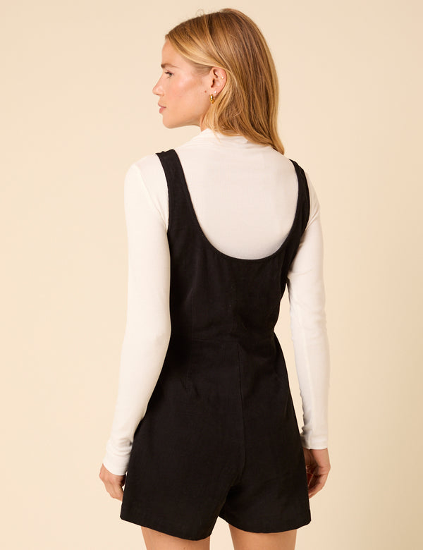 Nobody’s Child Black Cord Playsuit