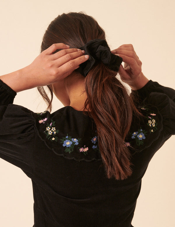 Nobody’s Child Black Cord Scrunchie