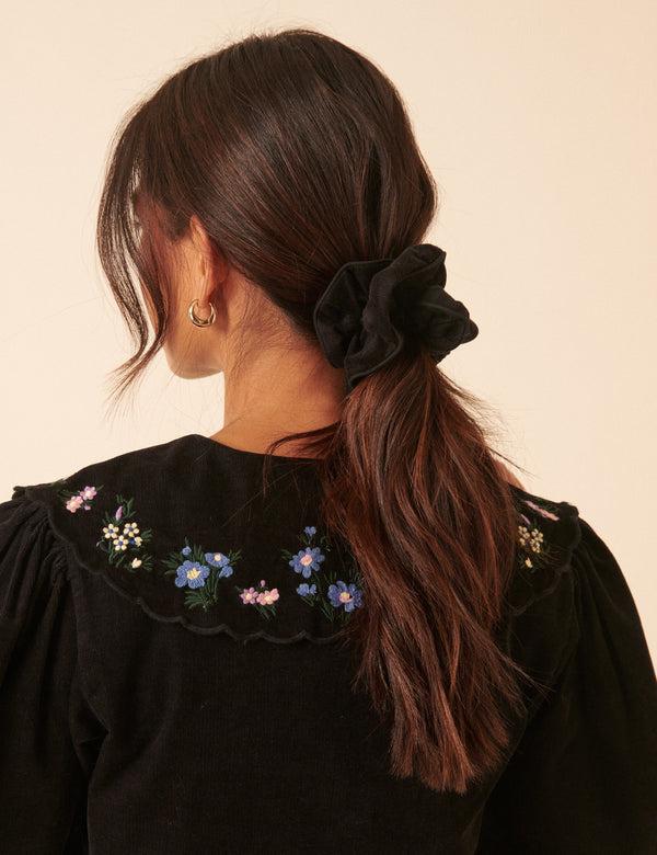 nobody’s child Black Cord Scrunchie