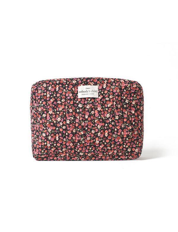 nobody’s child Black Ditsy Floral Makeup Bag