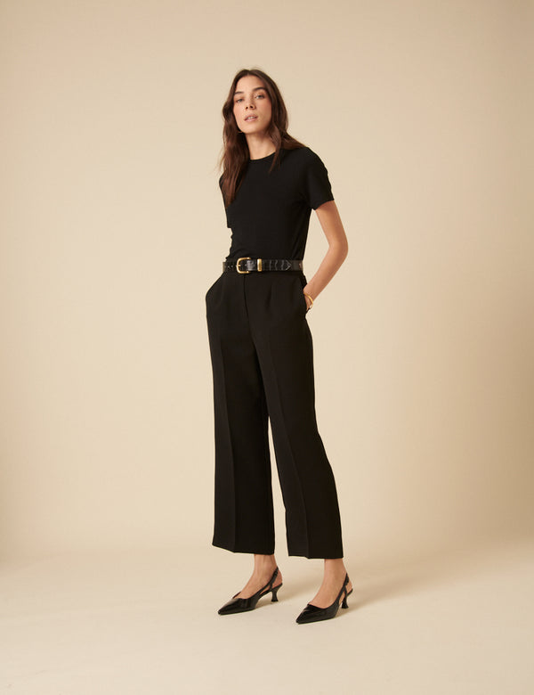 Nobody’s Child Black Etta Straight Leg Trousers