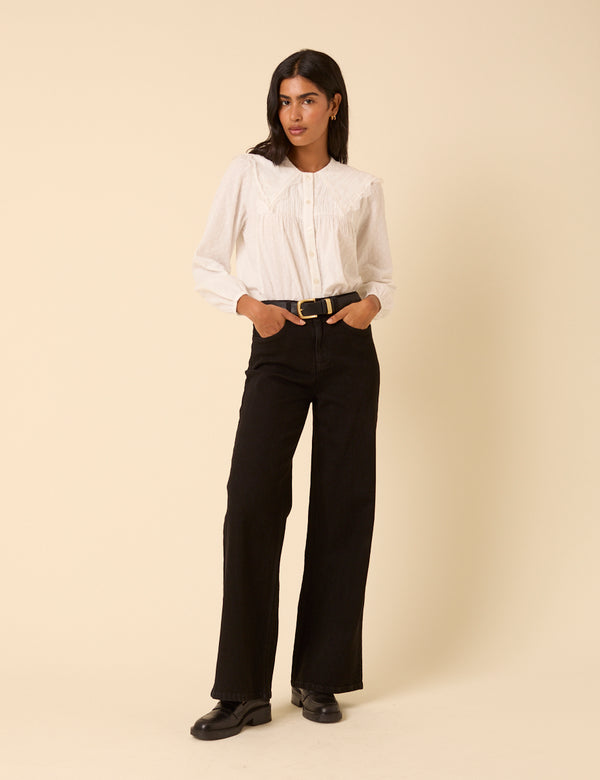 nobody’s child Black High Rise Soho Wide Leg Jeans
