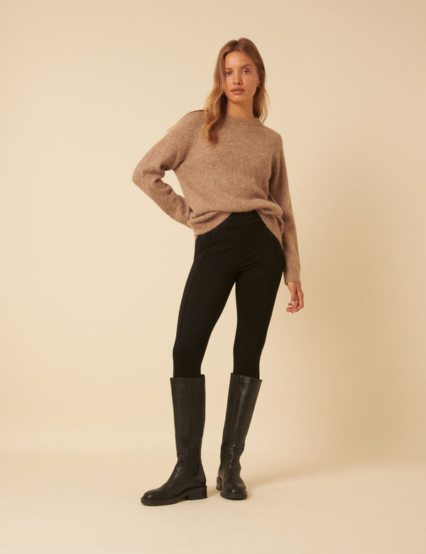 Nobody’s Child Black High Waisted Ponte Leggings