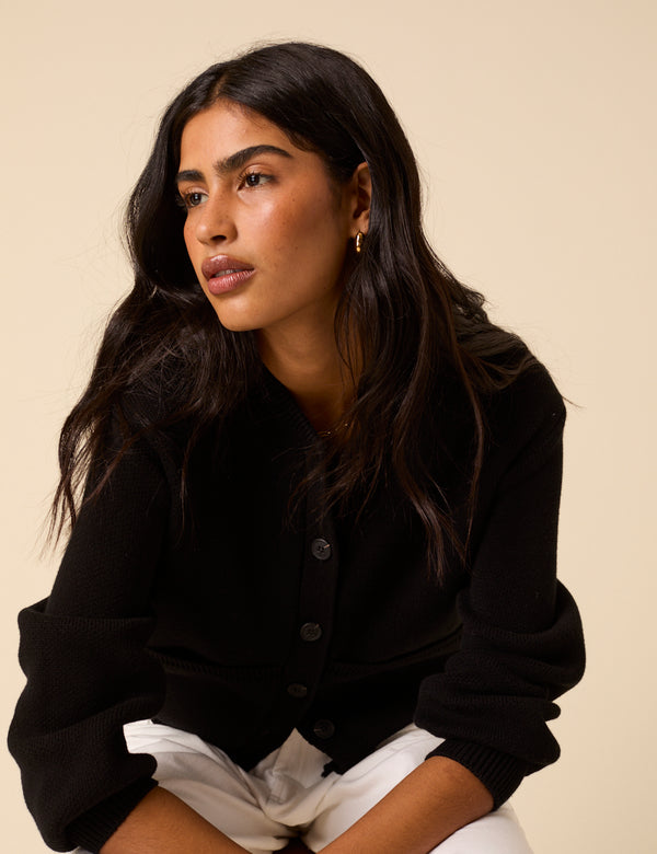 Nobody’s Child Black Knitted Cardigan