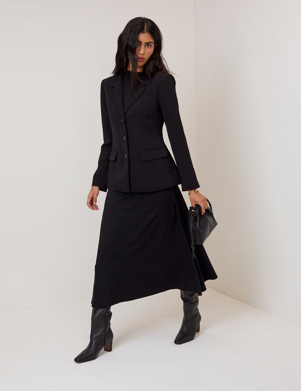 Nobody’s Child Black Niamh Midaxi Dress