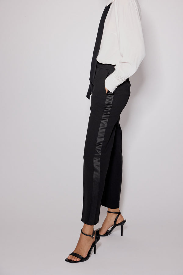Nobody’s Child Black Tuxedo Cigarette Trousers