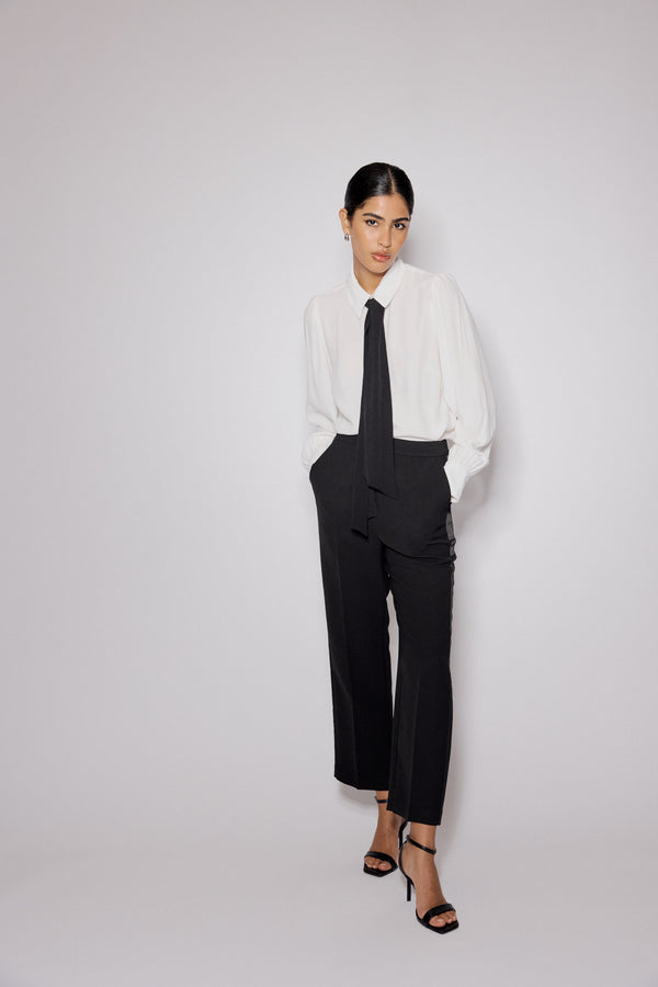 Nobody’s Child Black Tuxedo Cigarette Trousers