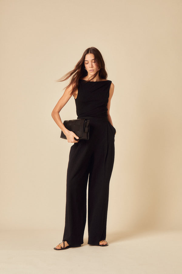 nobody’s child Black Wide Leg Zeena Trousers
