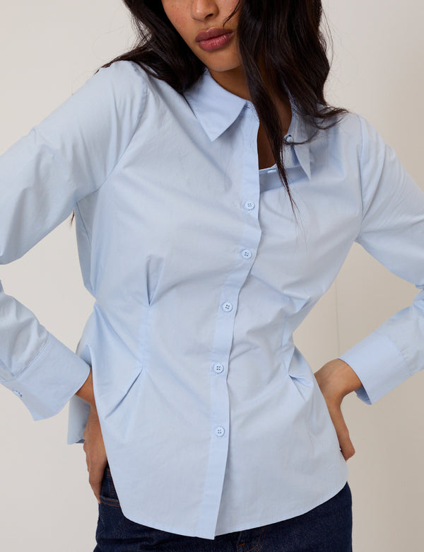 Nobody’s Child Blue Fitted Shirt