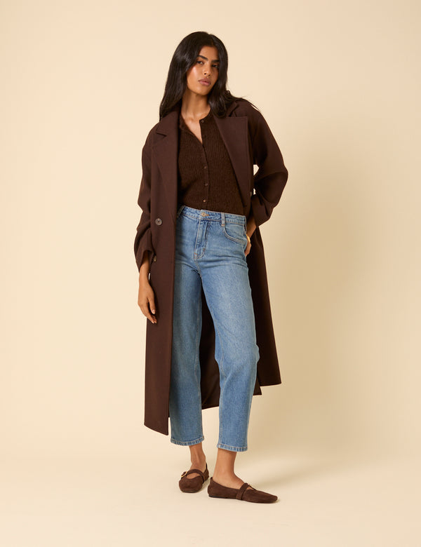 Nobody’s Child Blue Mid Rise Camden Tapered Jeans