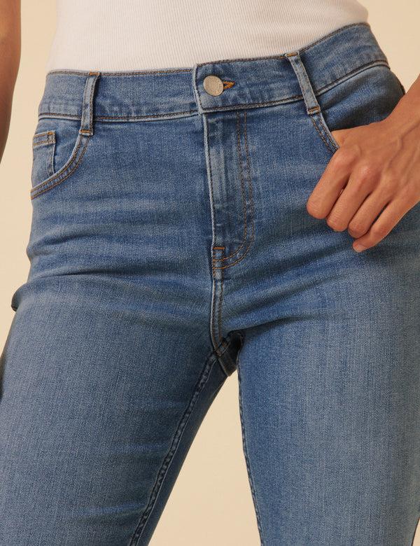 Nobody’s Child Blue Mid Rise Chelsea Skinny Jeans