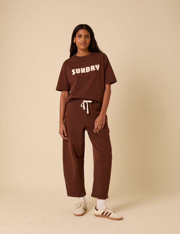 nobody’s child Brown Barrel Leg Joggers