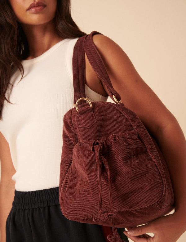 Nobody’s Child Brown Cord Holdall Bag