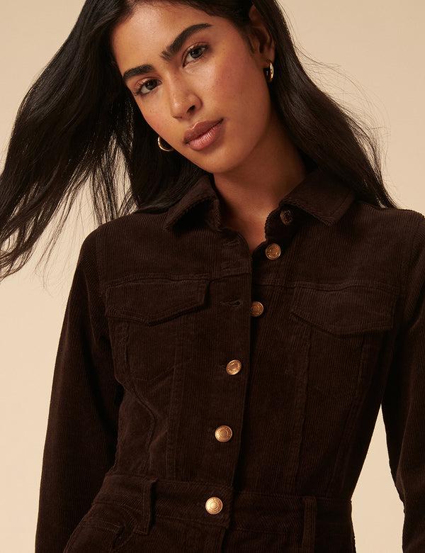 Nobody’s Child Brown Cord Jumpsuit