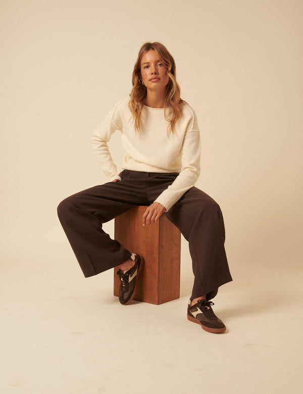 Nobody’s Child Brown Leather Trainers