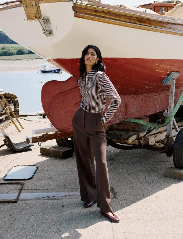 nobody’s child Brown Striped Shirt