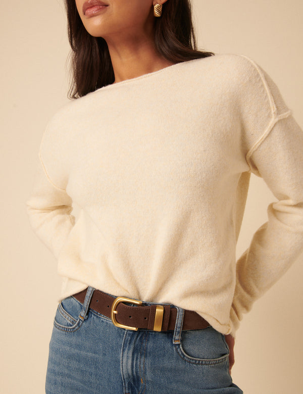 Nobody’s Child Brown Suede Belt