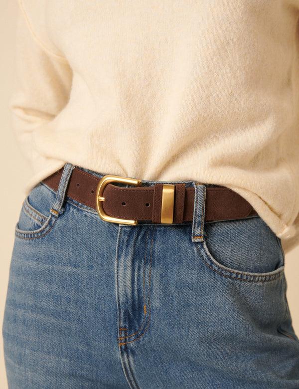 nobody’s child Brown Suede Belt