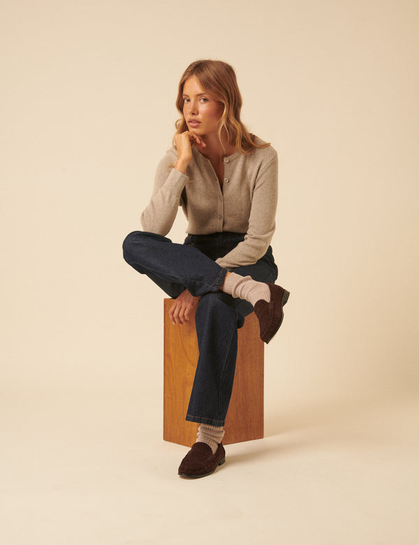 Nobody’s Child Brown Suede Loafers