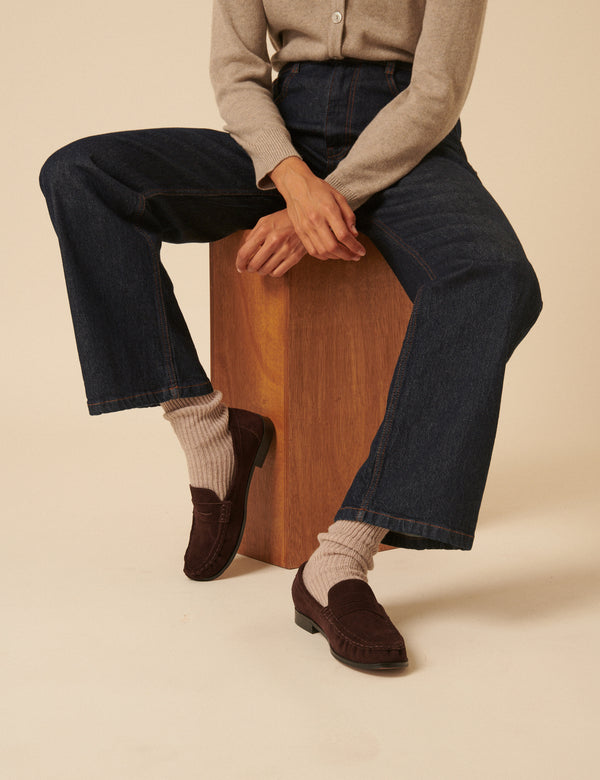 nobody’s child Brown Suede Loafers