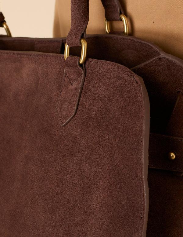 Nobody’s Child Brown Suede Shoulder Bag