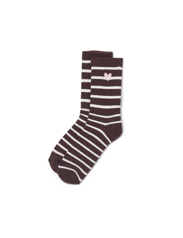 nobody’s child Brown & White Ribbed Socks