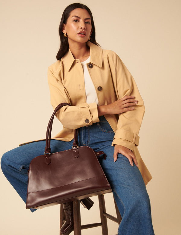 nobody’s child Burgundy Leather Doctors Bag