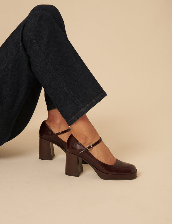 Nobody’s Child Burgundy Mary Jane Heels