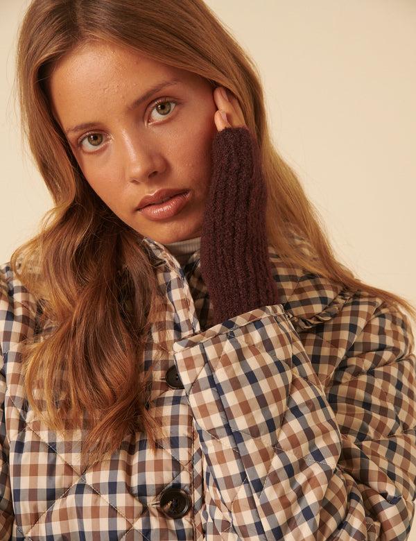 Nobody’s Child Burgundy Ribbed Mittens