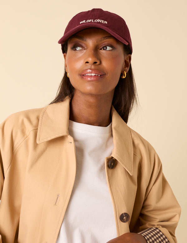 Nobody’s Child Burgundy Wildflower Cap