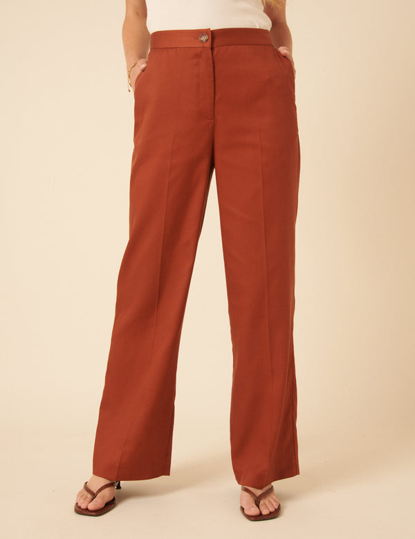 Nobody’s Child Burnt Orange Tailored Trousers