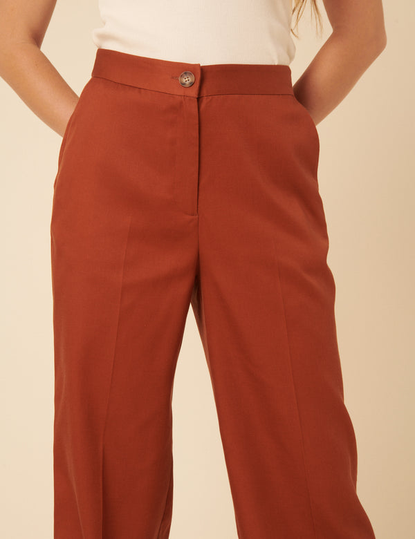 Nobody’s Child Burnt Orange Tailored Trousers
