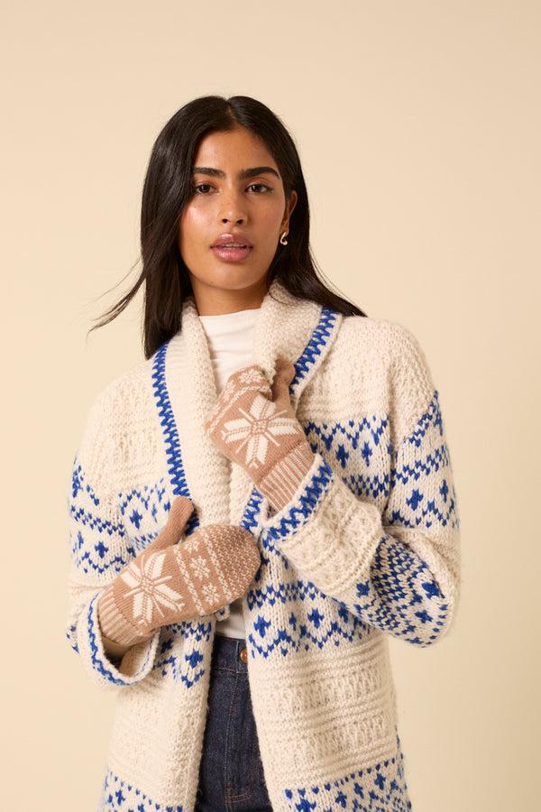 nobody’s child Camel Fair Isle Mittens