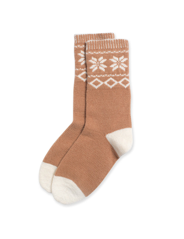 nobody’s child Camel Fair Isle Socks