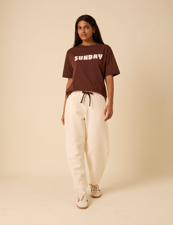 Nobody’s Child Cream Barrel Leg Joggers