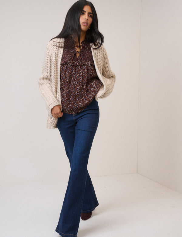 Nobody’s Child Cream Chunky Cardigan