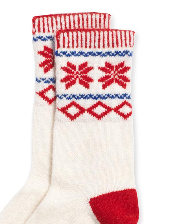 Nobody’s Child Cream Fair Isle Socks