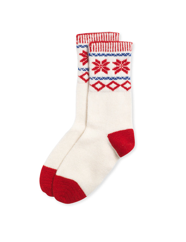 nobody’s child Cream Fair Isle Socks