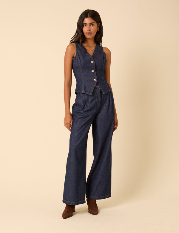 Nobody’s Child Dark Denim Waistcoat